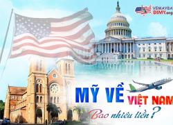 Vé máy bay từ Mỹ về Việt Nam bao nhiêu tiền